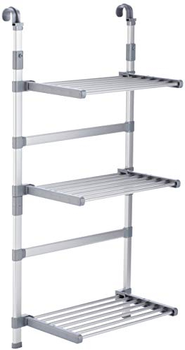 Rucco V802 Séchoir à Linge à Fixer dans la Douche, Aluminium/Argent, 9 m