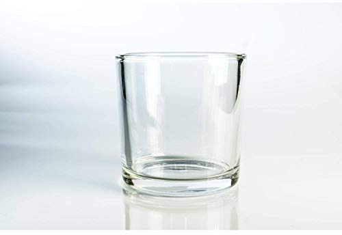 innaGLAS INNA-Glas Grand photophore - Vase décoratif en Verre John, Transparent, 14cm, Ø 14cm - Mini Vase - Photophore Rond