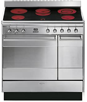 Smeg Concert 90cm Electric Range Cooker - Stainless Steel