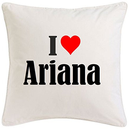 I Love Ariana – Kissenbezug 40x40 cm Baumwolle – Party Frech Geschenkidee Statement