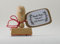 Webermann personalisierbarer Holz Stempel mit Namen & Adresse - 35 x 50 x 80mm Adressstempel individualisierbar - Stempel für Grußkarten, Hochzeit, Firmung, Taufe
