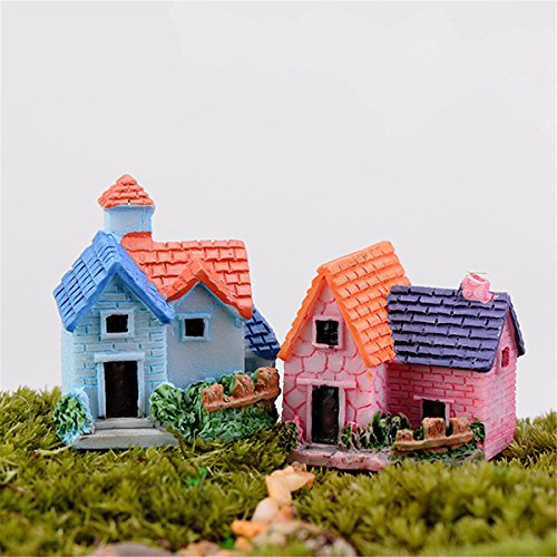 Inovey DIY Craft Landscape Dollhouse House Potted Plant Garden Decor