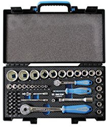 King Tony - Coffret EVA 55 pcs de vissage, cliquets, douilles, embouts métriques - 7555MRE10 - King Tony