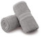 NatureMark 2er Pack SAUNATÜCHER Premium Qualität 80x200cm SAUNATUCH Sauna-Handtuch 100% Baumwolle Farbe: Silber grau