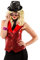 Orlob Damen Kostüm Pailletten Weste rot Karneval Fasching Gr.42/44