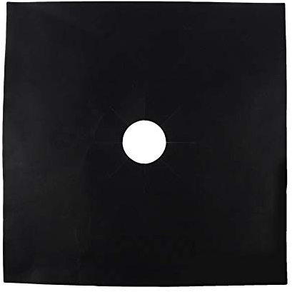 Wifehelper 6er-Pack Gasherd, Kitchen Platform Protector Nonstick Stove Cover Glass Gas Stove Brennerabdeckungen - Wiederverwendbare Glasfaser-Gasherd-Schutzfolie Antihaftbeschichtete