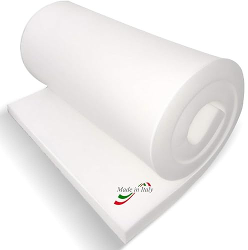 TENDEEVOLUTION Schaumstoffplatte für Polsterung Dichte 18, 25, 30, Stärke 1-10 cm, 200x100 cm Polsterschaumstoff für Sofas, Kissen, Sitzpolster (Dichte 30, Dicke 5 cm)