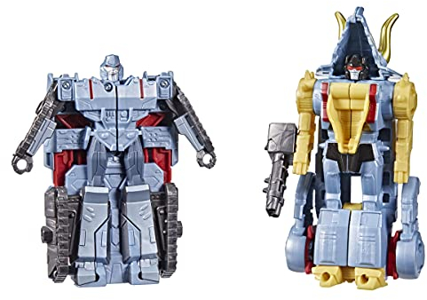 Transformers Bumblebee Cyberverse Adventures Spielzeug Dino Combiners Slugtron 2er-Pack Figuren, ab 6 Jahren, 11 cm groß