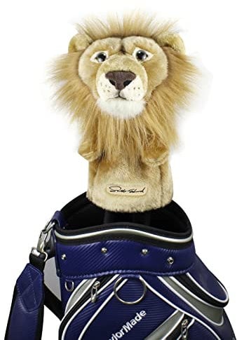 Scott Edward Lion Golfschlägerabdeckung, passt gut für Driver Wood Golf Club, lustiges süßes Tier-Design, weiche, funktionelle Golfschlägerhaube, stilvoller Schutz für Ihre Schläger für Männer und