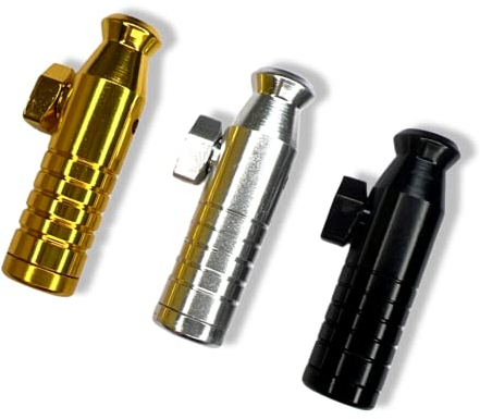 Dosierer Portionierer Spender für Schnupftabak Dispenser Alu/Metall in 7 Farben für deinen Schnupftabak Version 5.0 (3er Pack)