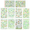 Uonlytech Nail Kits 10 Sheets Patrick’s Day Nail Stickers Green Nail Art Decal Nail Art Sticker Self- Adhesive Nail Tips for Manicure Women Kids Suit
