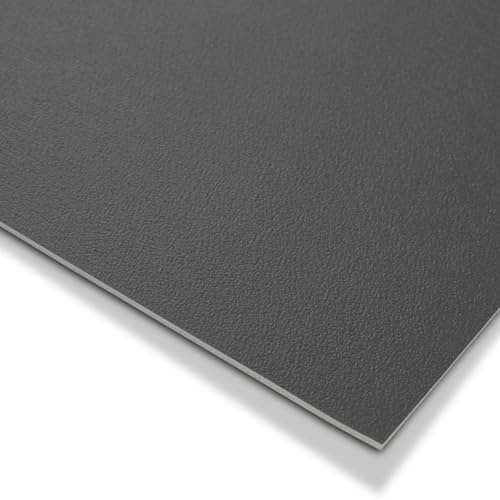 KARAT Revêtement de Sol CV Expotop - Sol en PVC - Antidérapant et Facile d'entretien - Moquette de Sol en PVC pour Cuisine Salon Couloir Salle de Bain - sans phtalates (200 x 100 cm, Anthracite)