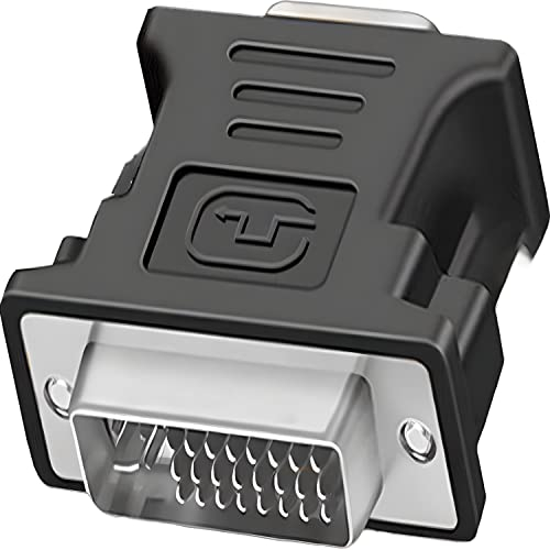 Retoo Convertisseur DVI vers VGA, DVI vers VGA Full HD 1080p 60Hz mâle vers Femelle Adaptateur numérique vers analogique pour Carte Graphique, PC, Moniteur, projecteur, Ordinateur Portable