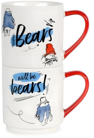 Paddington Bears Will Be Bears Design,2 Mug Set Ceramic