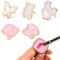 5 Pcs Resin Marble Nail Art Palette Nail Art Finger Ring Palette Nail Holder with Adjustable Finger Ring Nail Art Palette Ring for Nail Beauty Manicure Cosmetic Tools