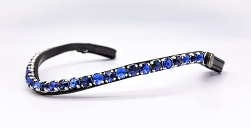BRIDLERY Stirnriemen Iced Blue Farbe Schwarz, Größe Kaltblut
