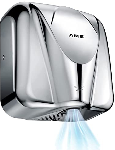 AIKE AK2812 Secador de Manos para Lavabos Comercial,Alta Velocidad 7 Segundos de Secado,Secador Eléctrico Ecológico de Energía Adecuado para Grandes Centros Comerciales