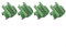 50 Stück Garten-Pflanzen-Rankgitter-Verbindungs-Clips, Pflanzenspalier-Verbinder-Clips zur Befestigung von Gartenrahmen, Gewächshaus-Folienhalterung (16 mm)