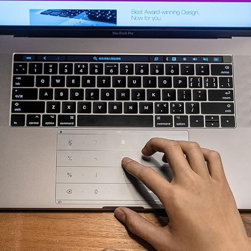 Nums Smart Touchpad tastiera numerica, touchpad, ottima esperienza tattile, vetro temperato resistente, per MacBook Air/Pro13'', A2681 A2337 A2338 (MacBook Pro 16'' (2019-2023 M1 M2))