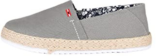 Espadrillas Uomo in Tessuto Scarpe da Barca Scarpa Bassa con Suola in Corda (Grigio, Numeric_45)
