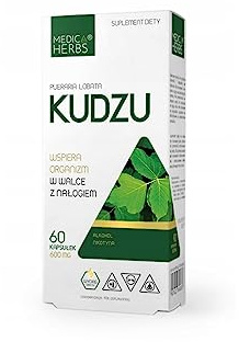Medica Herbs - Kudzu - Sucht - Entgiftung - die Reinigung des Körpers von Giftstoffen - 1 Kapsel 1-2 Mal pro Tag - für Frauen - für Männer - 60 Kapseln - Nahrungsergänzungsmittel