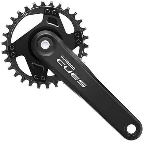 Shimano CUES FC-U4000 9/10/11-fach Kurbelgarnitur, Black, 175 mm