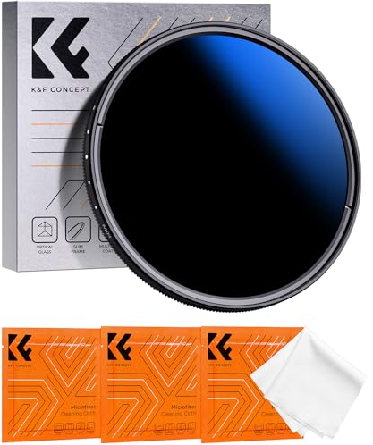 K&F Concept Nano K-Serie ND Filter 72mm Variabler Graufilter ND2-ND2000 (1-11 Blendenstufen)