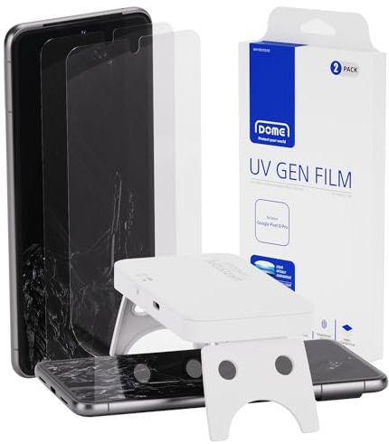 Whitestone UV-GEN-Folie Displayschutzfolie für Google Pixel 8 Pro, hartbeschichtete Folie, Displayschutzfolie mit UV-Licht für Google Pixel 8 Pro (2023), 2 Stück