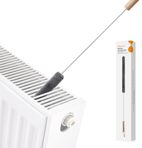 Aieve Radiator Cleaner Brush, 80CM Detachable Soft Radiator Cleaning Brush Duster Long Thin for Saving Heating Costs