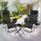ML-Design 3-teiliges Sonnenliege Set klappbar, Gartenliege Set mit Tisch, Schwarz, Liegestuhl mit verstellbarem Kopfpolster & Rückenlehne, wetterfest/Outdoor, Relaxliege Gartenstuhl mit Getränkehalter