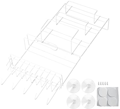 Gavigain Refrigerator Storage Rack,Iron Side Wall Mounted Mini Fridge Organizer for Home Kitchen Restaurant