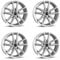 4x Borbet Felgen W 8x18 ET40 5x108 crystal silver kompatibel mit MCC Smart #1
