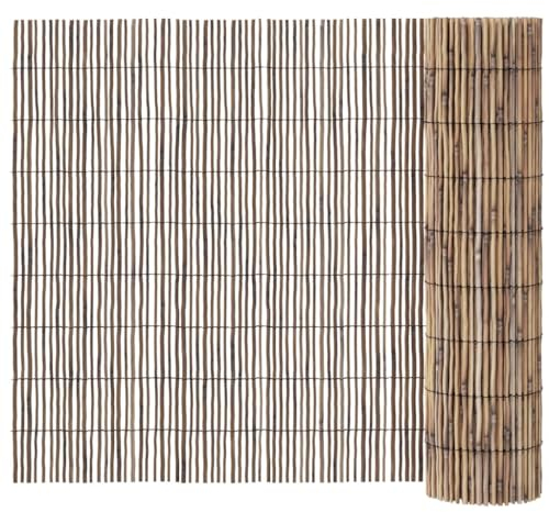 vidaXL Gartenzaun, Schilfmatte Langlebig Wasserfest, Schilfrohrmatte für Garten Balkon Terrasse, Sichtschutz Windschutz Sichtschutzmatte, Schilf