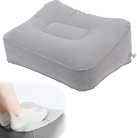 Repose Pieds Gonflable,Repose Pieds Gonflable et Oreiller de Voyage Gonflables,Repose Pieds Gonflable et Oreiller de Voyage Gonflables,pour Dormir et Repose-Pieds au Bureau,à la Maison et en Voyage