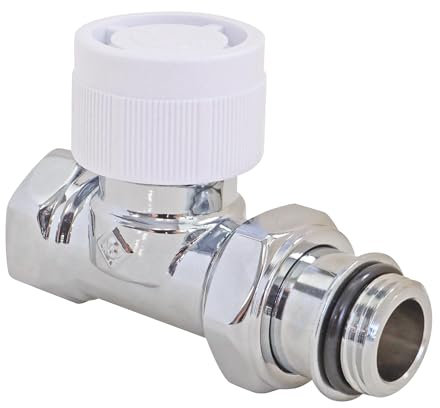 SOMATHERM FOR YOU, Corps thermostatique droit chromé 1/2 (15x21) compatible M30x1,5, idéal pour radiateurs et sèche-serviettes, finition élégante et étanchéité parfaite