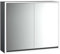 Emco loft Lichtspiegelschrank, 800mm, 2 Türen, Aufputzmodell, schwarz/Spiegel, 9798133, Ausführung: 2 Türen