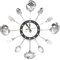 Pleayietoopiatiey Creative Cutlery Wall Clock Cutlery Kitchen Utensil Spoon Fork for Art Decor