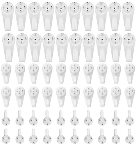 Colgar Cuadros sin Agujeros, Clavos pared Invisibles, Gancho Perforado sin Rastro para Pared Dura, Ganchos de Pared con Clavo Invisible, Kit de Colgar Cuadros para Fijar Marcos