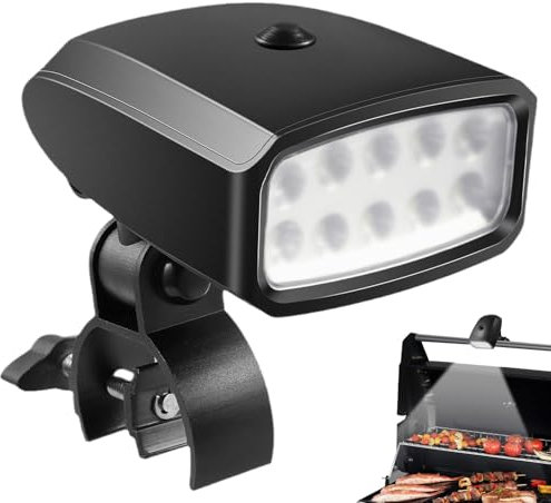 Lampada da esterno per grill, luce per barbecue, lampada per barbecue, lampada per barbecue a LED, design rotante a 360 gradi, luce per barbecue regolabile