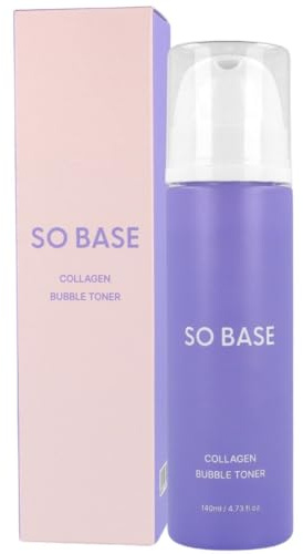 SO BАSE - Collagen Bubble Toner, 150ml - illuminating foam toner with collagen and peptides