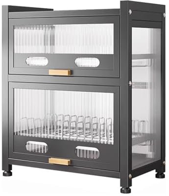 Étagère de Cuisine pour Four à Micro-Ondes, Meuble de Rangement pour Vaisselle avec tiroirs, pour Cuisine, Salle à Manger et Salon