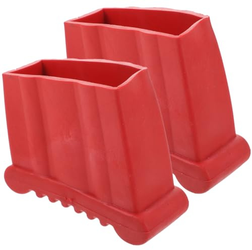 Gatuida Leiterfüße 2 Stück Ersatz Gummifüße für Leitern Rutschfeste Leiter füße für Aluminium und Holzleitern Schutzpads für Rutschfeste Stabilität Fliesen und Zementböden