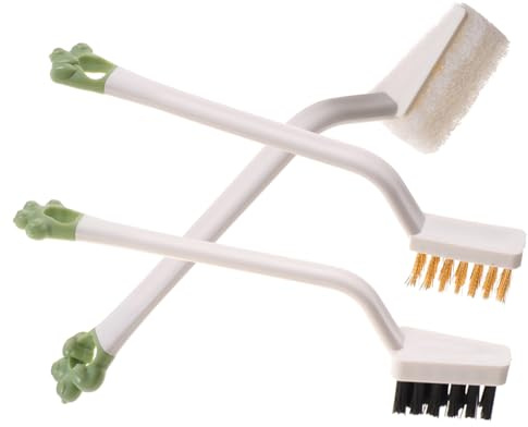 GANAZONO 3pcs Cooktop Cleaning Kit with Stove Brush and Dish Washing Brush, Multi-function Reusable Kitchen Cleaning Tools for Sink and Countertop Surfaces