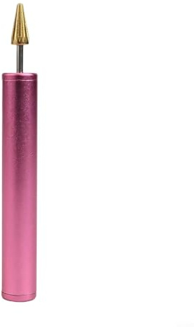 Rullo professionale per pittura con bordo in pelle con comoda impugnatura per un'applicazione fluida su articoli in pelle come portafogli, scarpe, cinture e oggetti artigianali (rosa rosso)