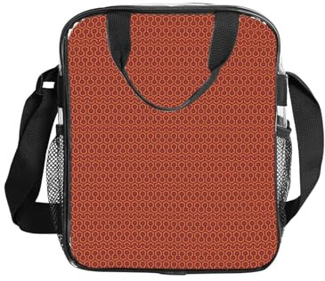 Unkhtt Transparente Lunch-Tasche mit glänzendem Overlook-Aufdruck, Lebensmittelbehälter, tragbare Mahlzeit für Schule, Arbeit, Reisen, Bento-Box