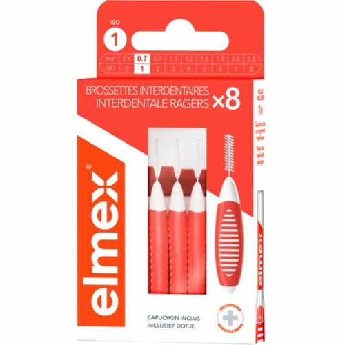 ELMEX Interdentalbürste, Größe 1, 0,7 mm, 8 Stück