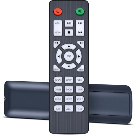 Snrigw Replacement Remote Control for Arafuna/WOLFANG/DESOBRY DVD Player | for DBPOWER DVD Player ZC-01, Highly Compatible, No Setup Required, Sensitive, Fully Functional