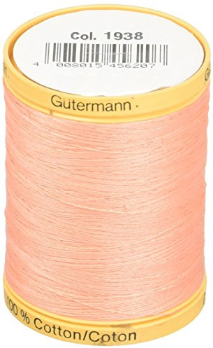 Natural Cotton Thread Solids 876 Yards-Salmon by Gutermann