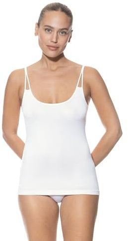Mey Basics Serie Emotion Damen Spaghetti Tops 55200,Weiß,48