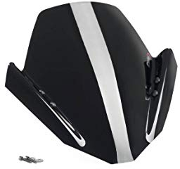 Puig 4119N Windschutzscheibe und Eisenbeschläge speziell Yamaha FZ1 06-13 Schwarz